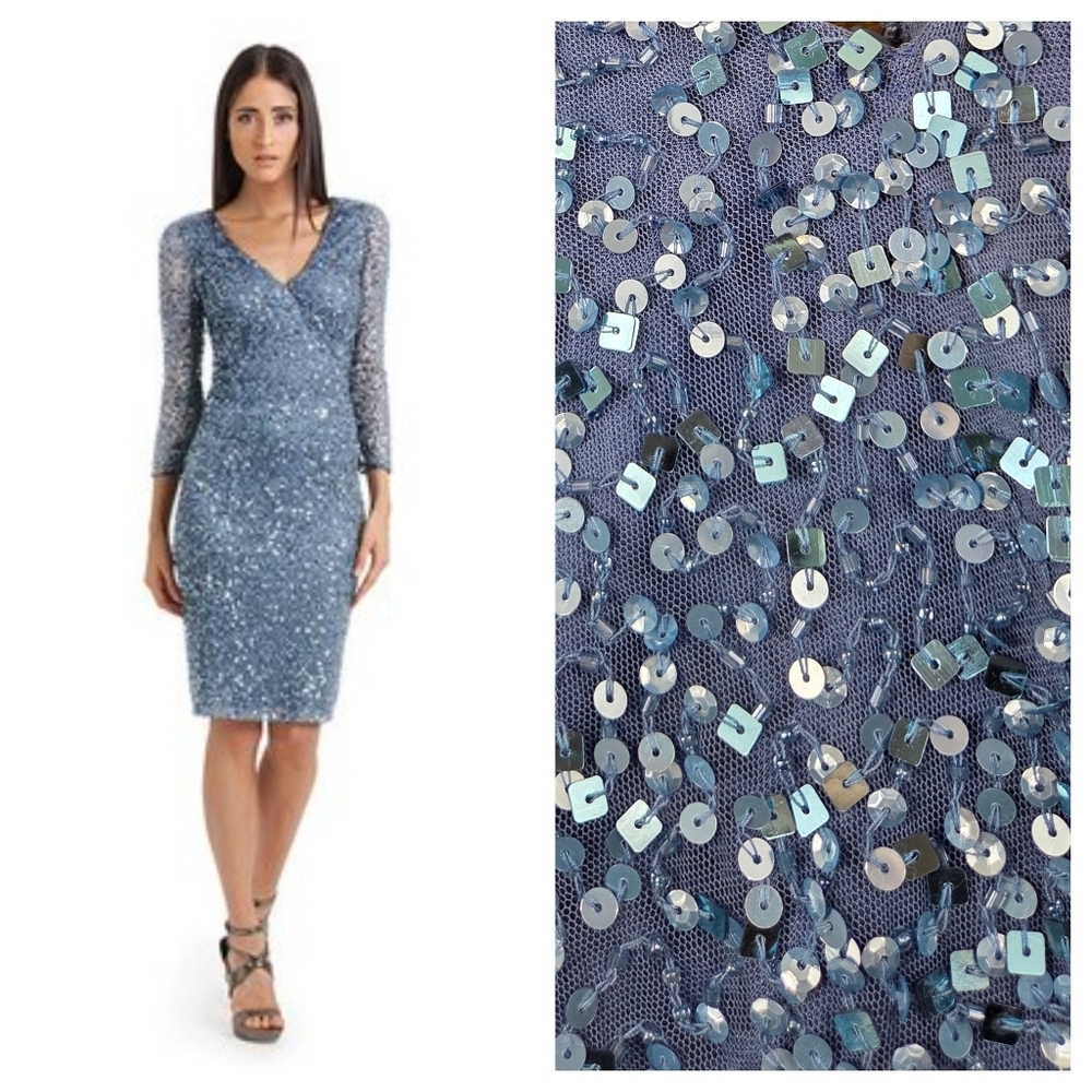 JS Collections Sequin Sheath Dress